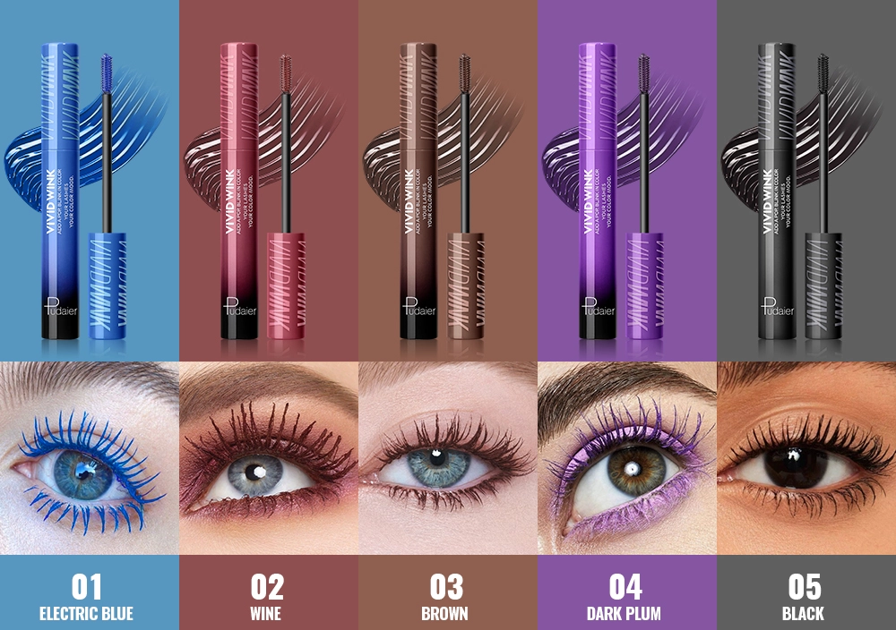 collection mascara couleur 5 teintes